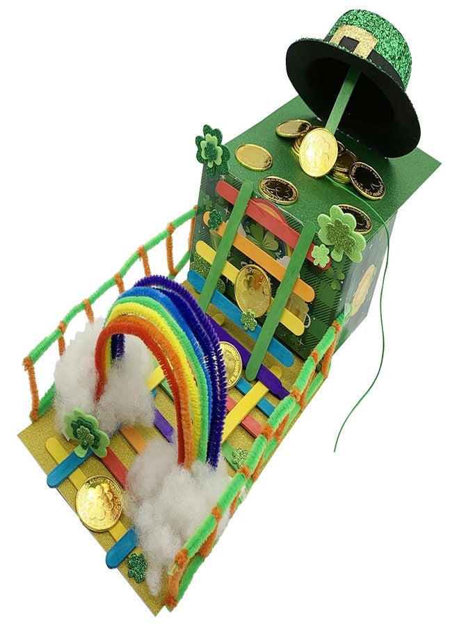 Vecacosic Leprechaun Trap Kit for Kids - 2 Sets DIY St Patrick's Day Leprechaun Trap Supplies to Make A Trap to Catch A Leprechaun, St Patricks Day Toys Gifts for Kids Classroom Activity - Image 1